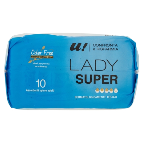 10 Assorbenti Lady Super U! Confronta e Risparmia